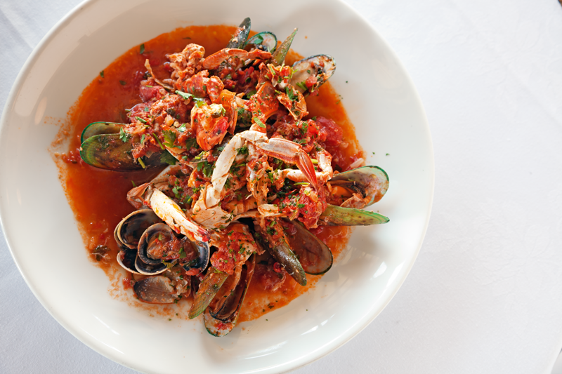Dish at SPQR restaurant, Auckland