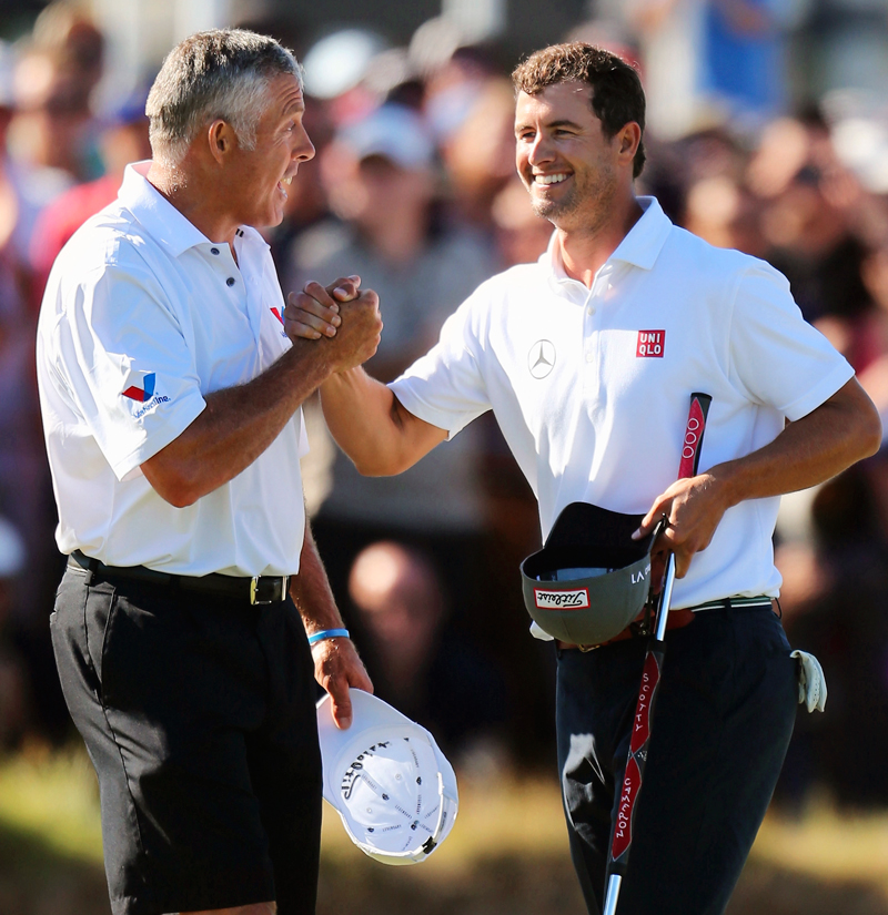 Steve Williams and Adam Scott