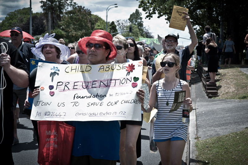 White Ribbon Day marchers, West Auckland