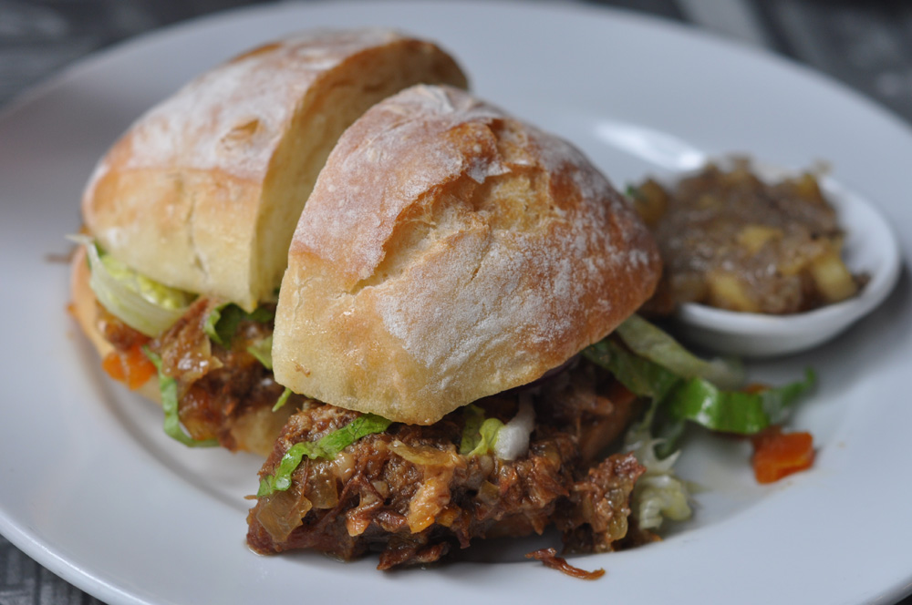Pork roll at Ti Kouka, Wellington