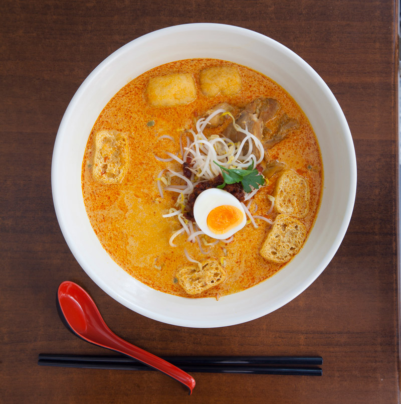 Laksa at Mamak Malaysian restaurant, Auckland