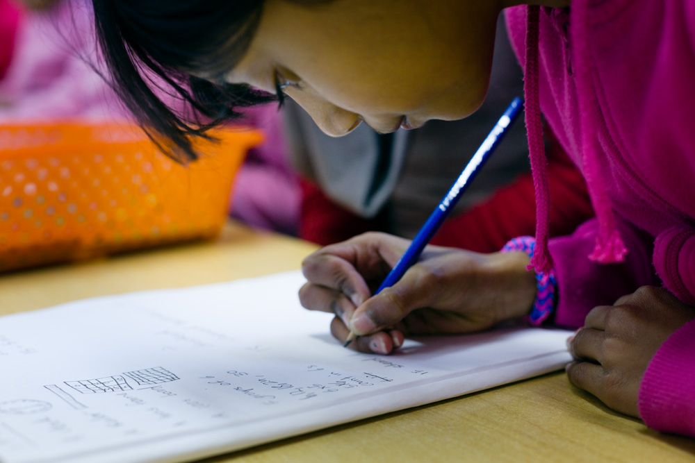 Student at May Road School, Auckland