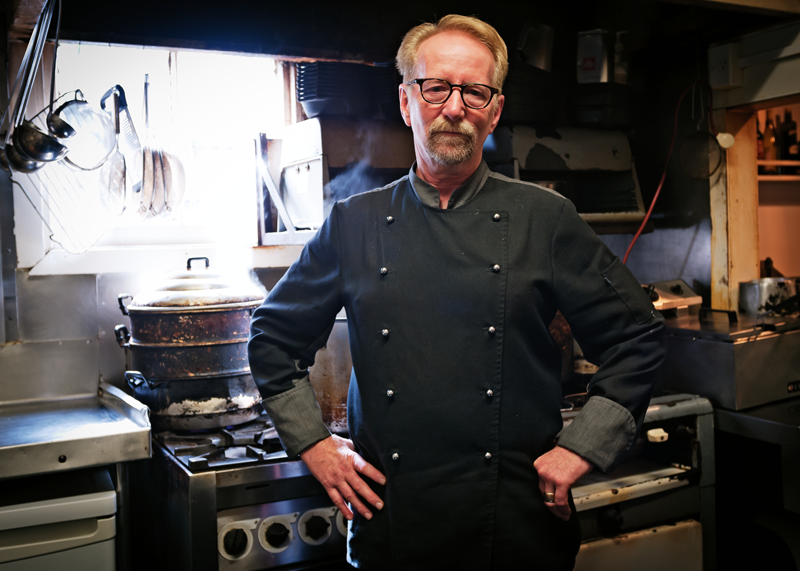 Chef/owner Tony Astle at Antoine's restaurant, Auckland