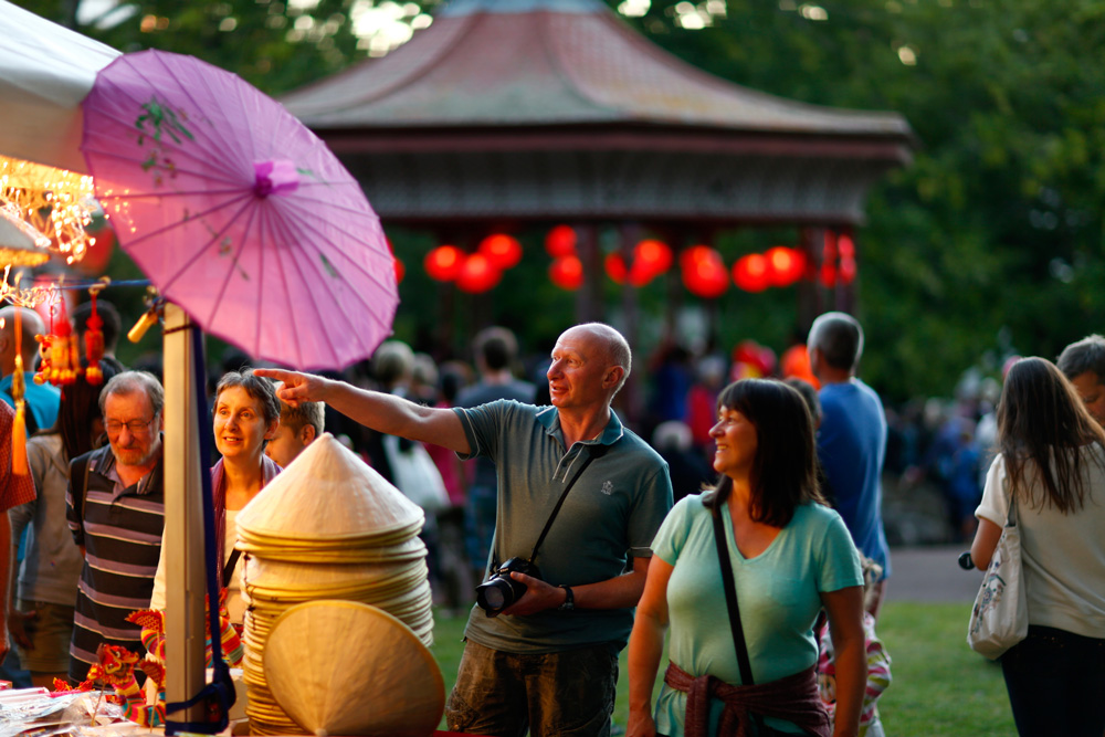 Enjoying the Lantern Festival. Photo: Cam McLaren.