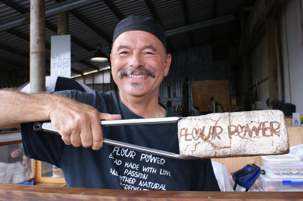 Baker Peter Niepel at Packhouse market.