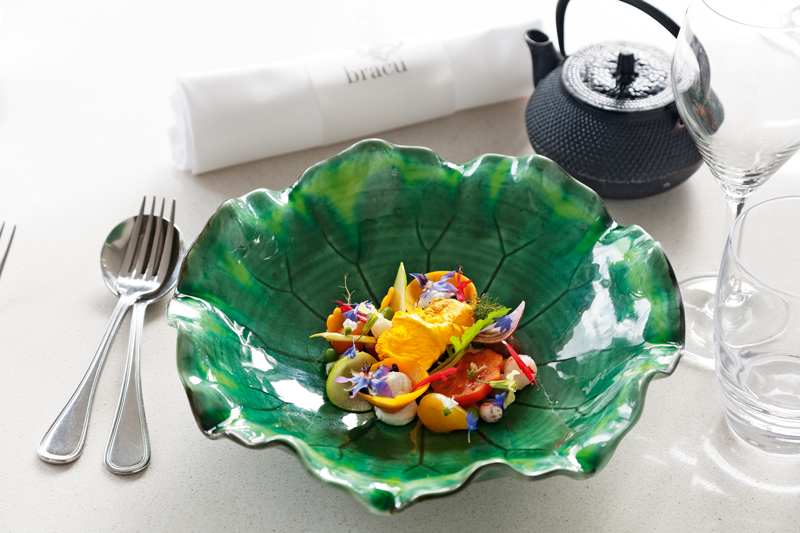 Dish at Bracu restaurant, Auckland