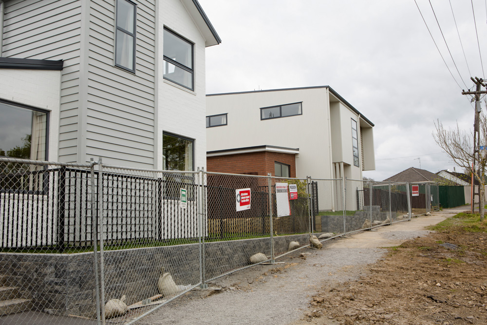 New houses in Apirana Ave, Glen Innes.