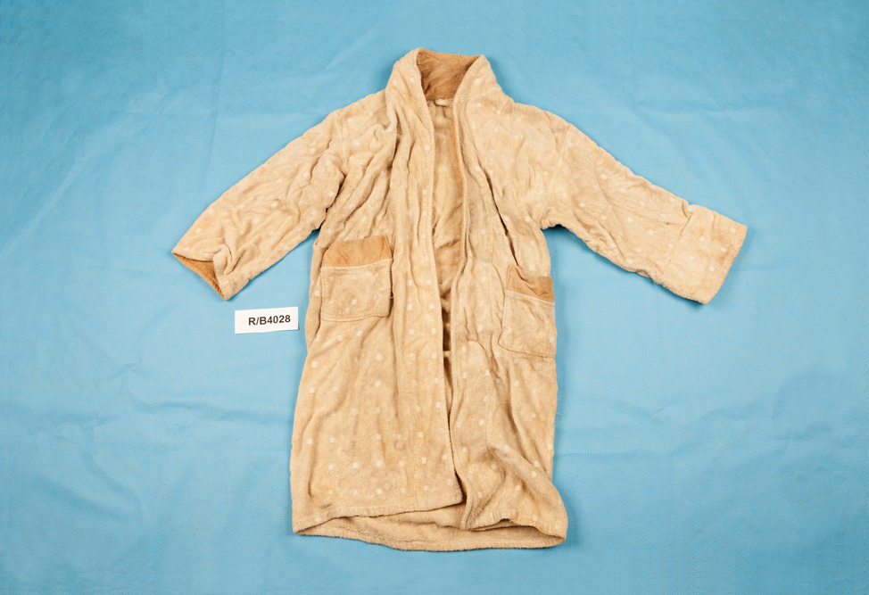 Derek King's bathrobe