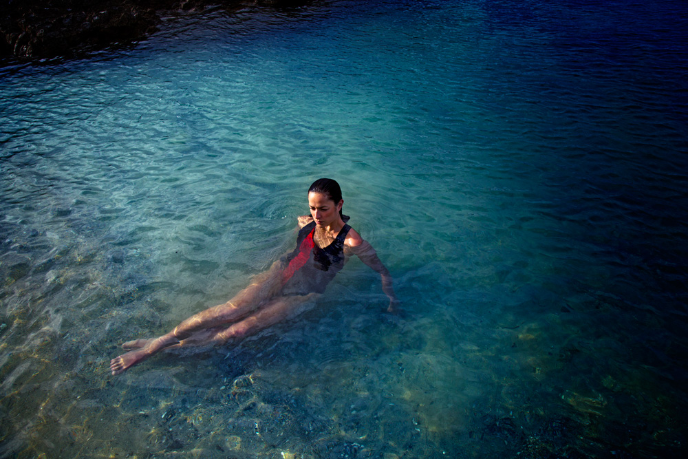 Designer: Zambesi Photographer: Marissa Findlay Zambesi Freestyle Swimsuit, $320. zambesi.co.nz Model: Ngahuia at Red 11 Models and Talent. Assistant: Terzann Elliott. Location: Waiheke Island.