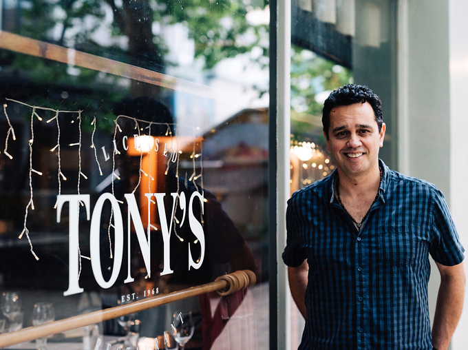 The last owner of Tony’s on Lorne Street, Damon Ropata