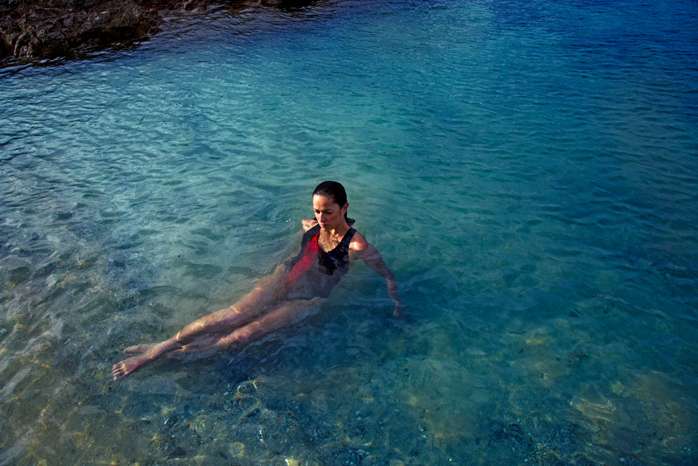 Evening swim