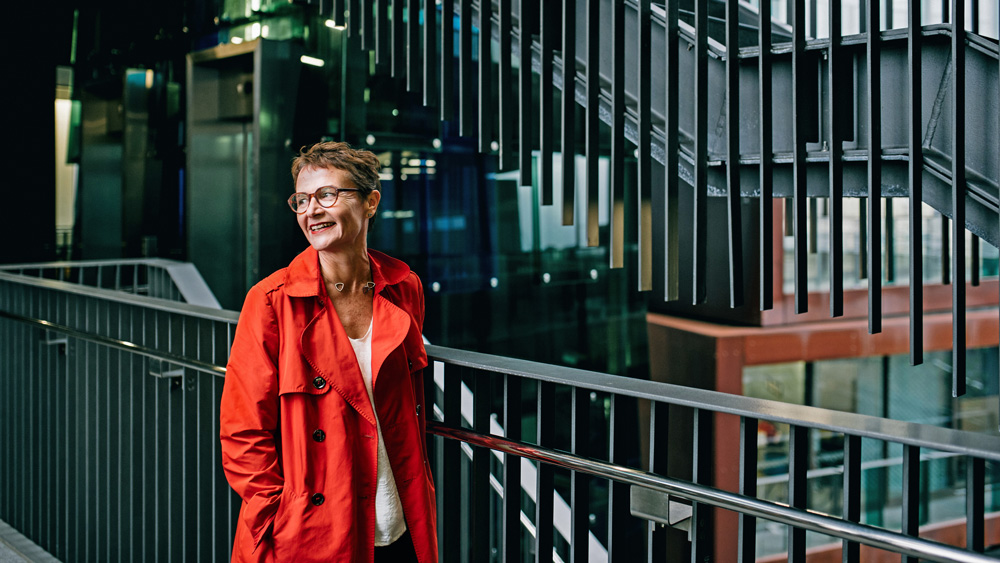 Christina van Bohemen in the IronBank building on Karangahape Rd, where her practice is based.