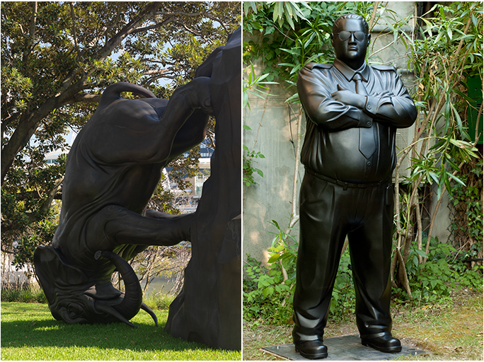 Parekowhai's previous work, including Kapa Haka (Officer Taumaha), 2011.