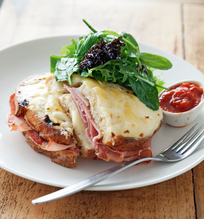 Croque-monsieur at Petit Bocal, Auckland