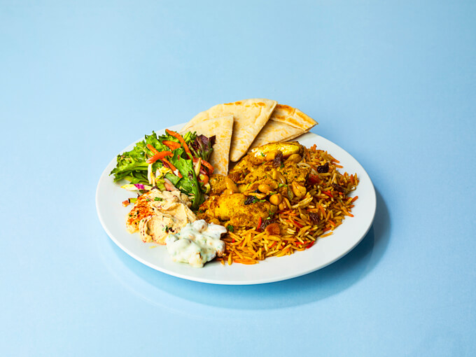 Mandi rice with chicken from Petra Shwarma. Photo: Angie Humphreys