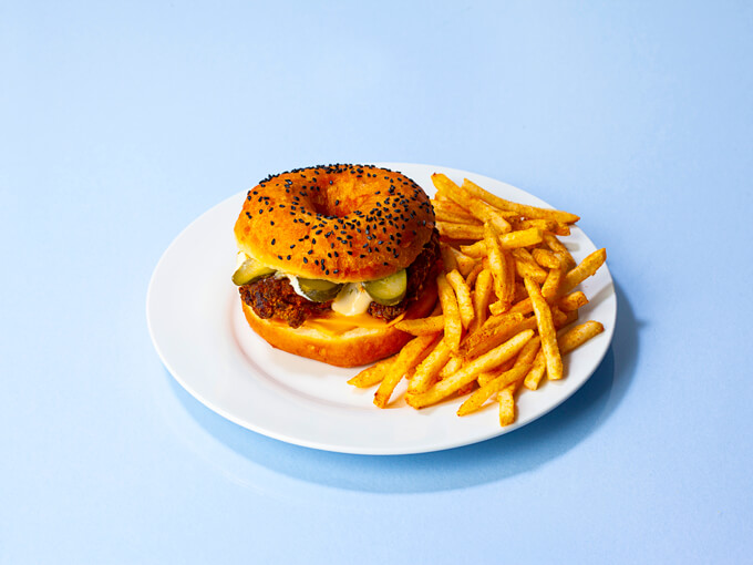 The chicken burger from Sneaky Snacky. Photo: Angie Humphreys