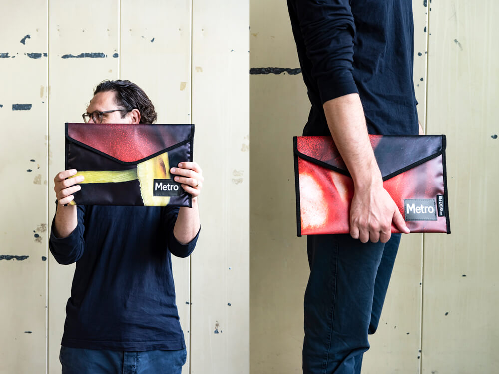 Metro merch! Get your hands on a super-limited Metro billboard bag