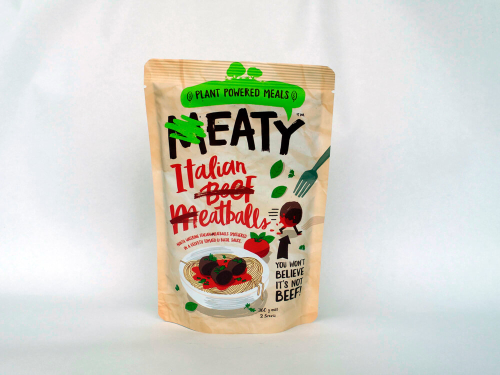 Plant Powered meals' meatless meatballs. Photo: Laura Vincent