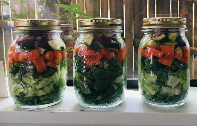 Lisa's stir-fry jars. Photo: Supplied
