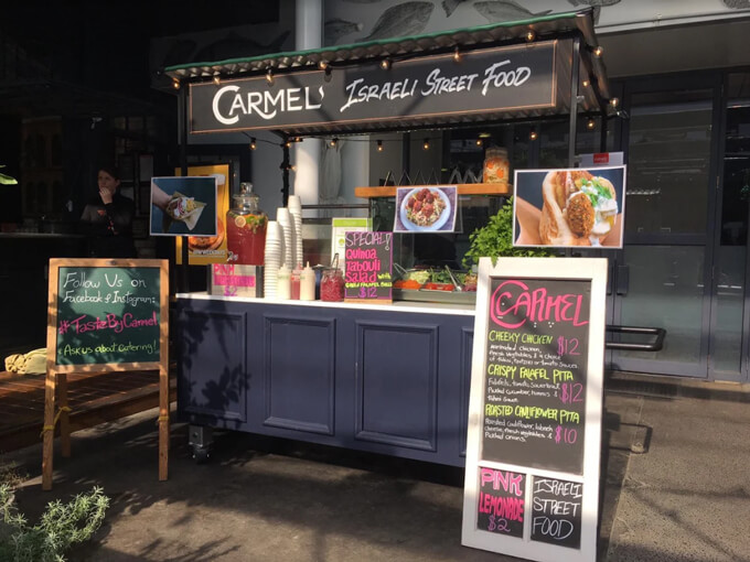 Carmel Israeli street food. Photo: Supplied