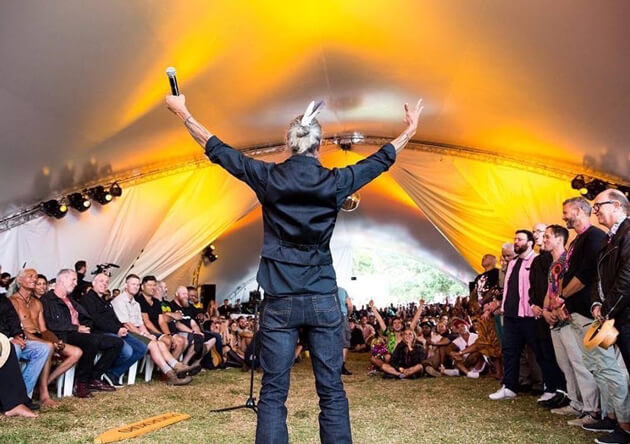 Turei opens Splore festival. Photo: Supplied