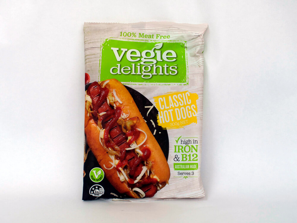 Vegie Delights hot dogs. Photo: Laura Vincent
