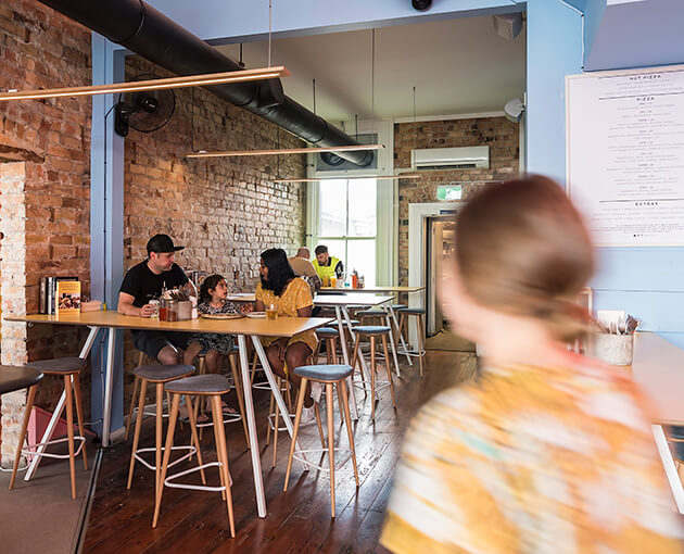 Inside Umu Pizza in Kingsland. Photo: Rebekah Robinson