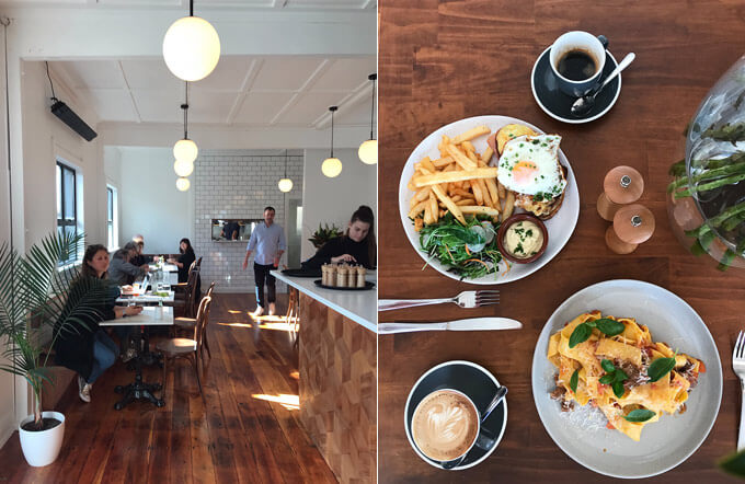 Relax at Ambler, a new contemporary cafe-bistro in Point Chev