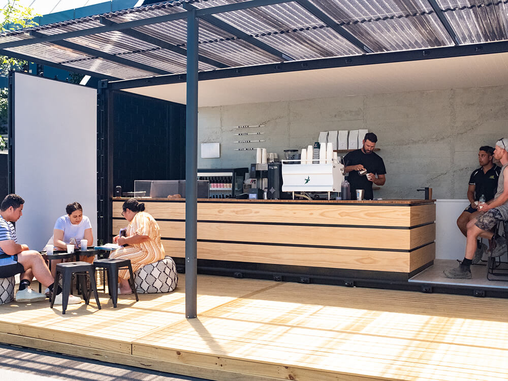 Fount Coffee Co is a container cafe pouring serious brews in a Mt Eden car park