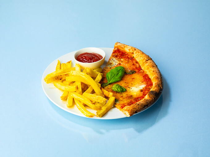 Pizza and chips form Stumpy's Pizza. Photo: Angie Humphreys