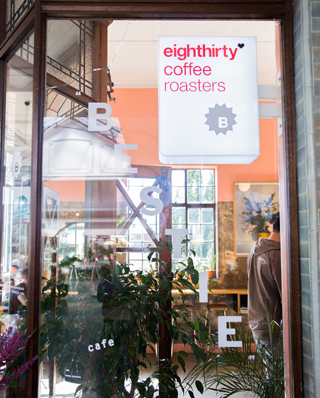 Grab an eightthirty cup of coffee from Bestie.