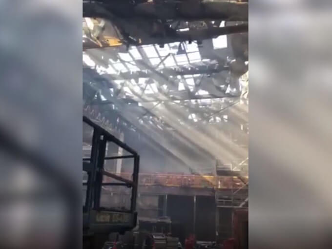 WATCH: Leaked footage of fire damage inside SkyCity Convention Centre