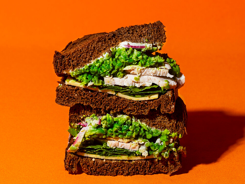 The poached chicken sandwich from <a href=