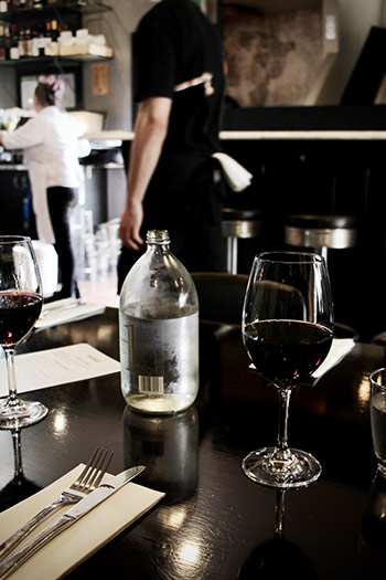 Choose water to match your wine for an enhanced dining experience.