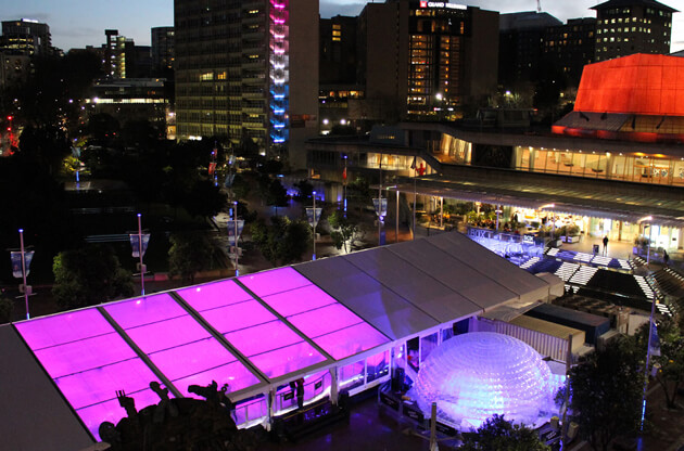 The Elemental Hub in Aotea Square. Photo: Supplied