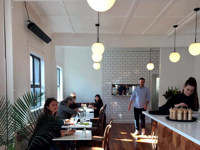 Relax at Ambler, a new contemporary cafe-bistro in Point Chev