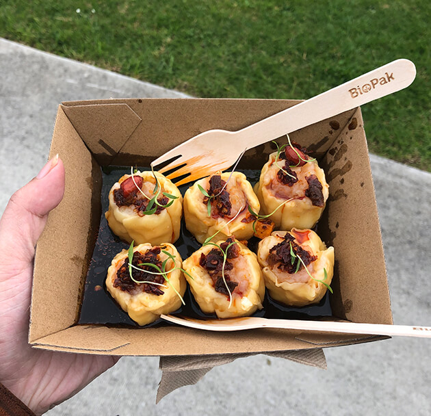 Prawn siomai from Hapunan.