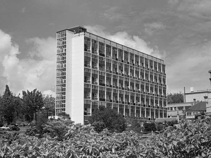 The iconic mid-century Auckland social housing block being demolished