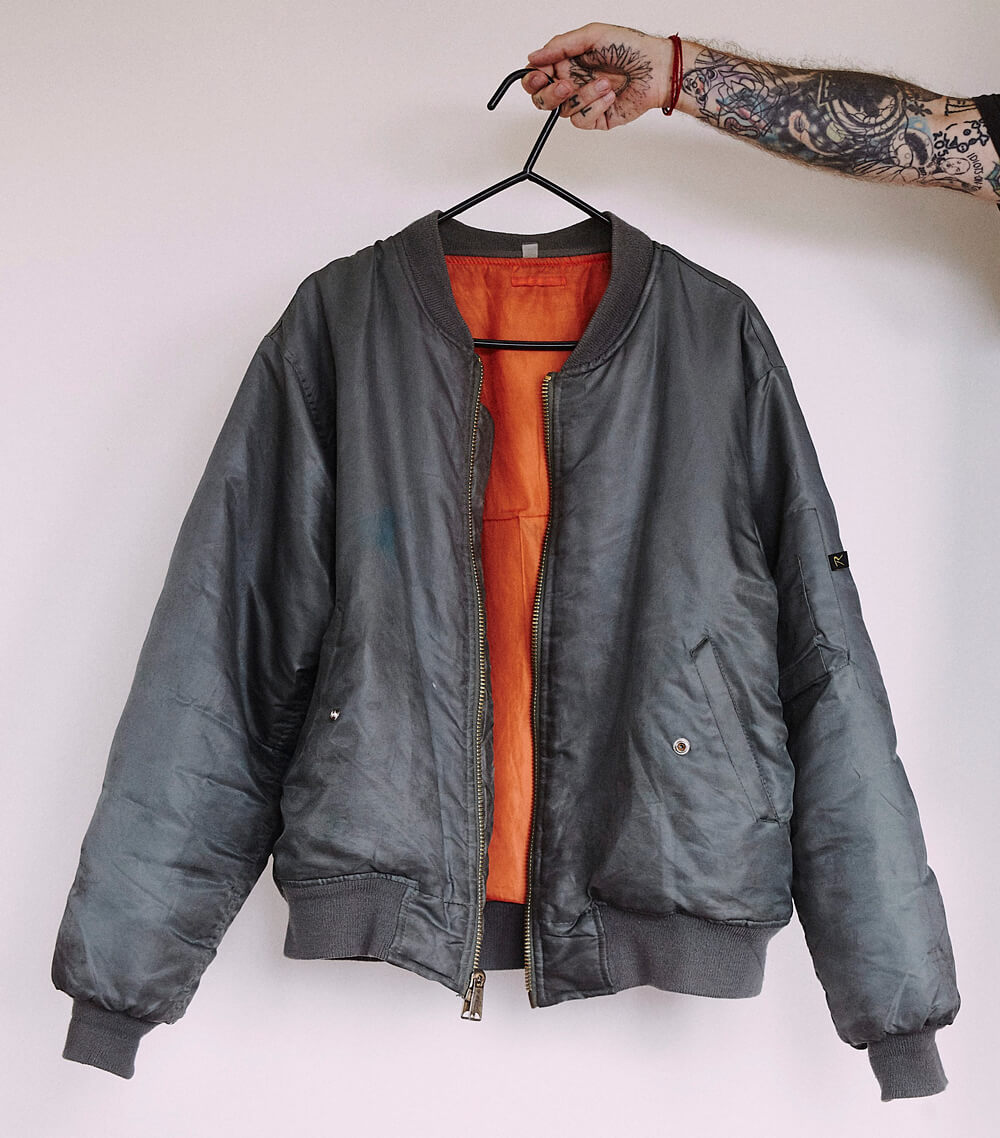 An army surplus store jacket. Photo: Frances Carter