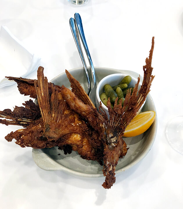 Snap snapper wings.