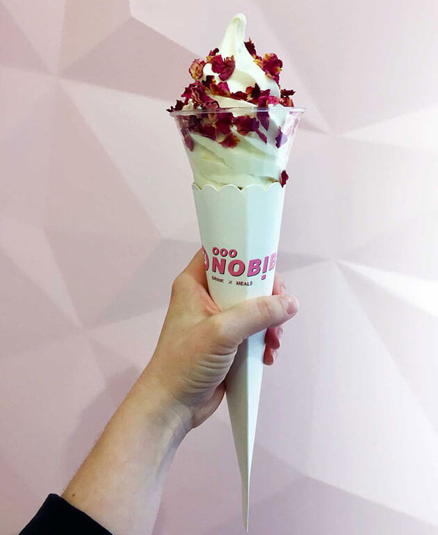 Rose Beauty ice cream at Nobibi was underwhelming, but Instagrammable