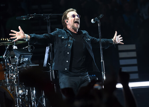 Bono's "save the world" lyrics seem a little cheesy. Photo: Getty