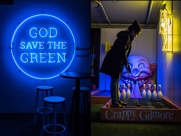 Novelty fun at Holey Moley. (Photo: Rebekah Robinson)