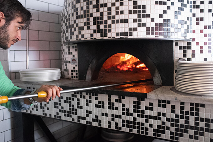 At Browns Bay's Dante's Pizzeria. Photo: Alex Blackwood