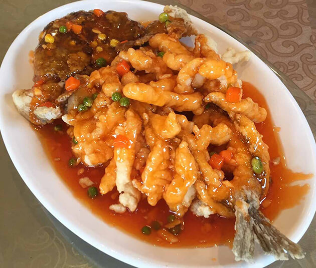 Lily's Kitchen's squirrel fish. Photo: Alex Blackwood