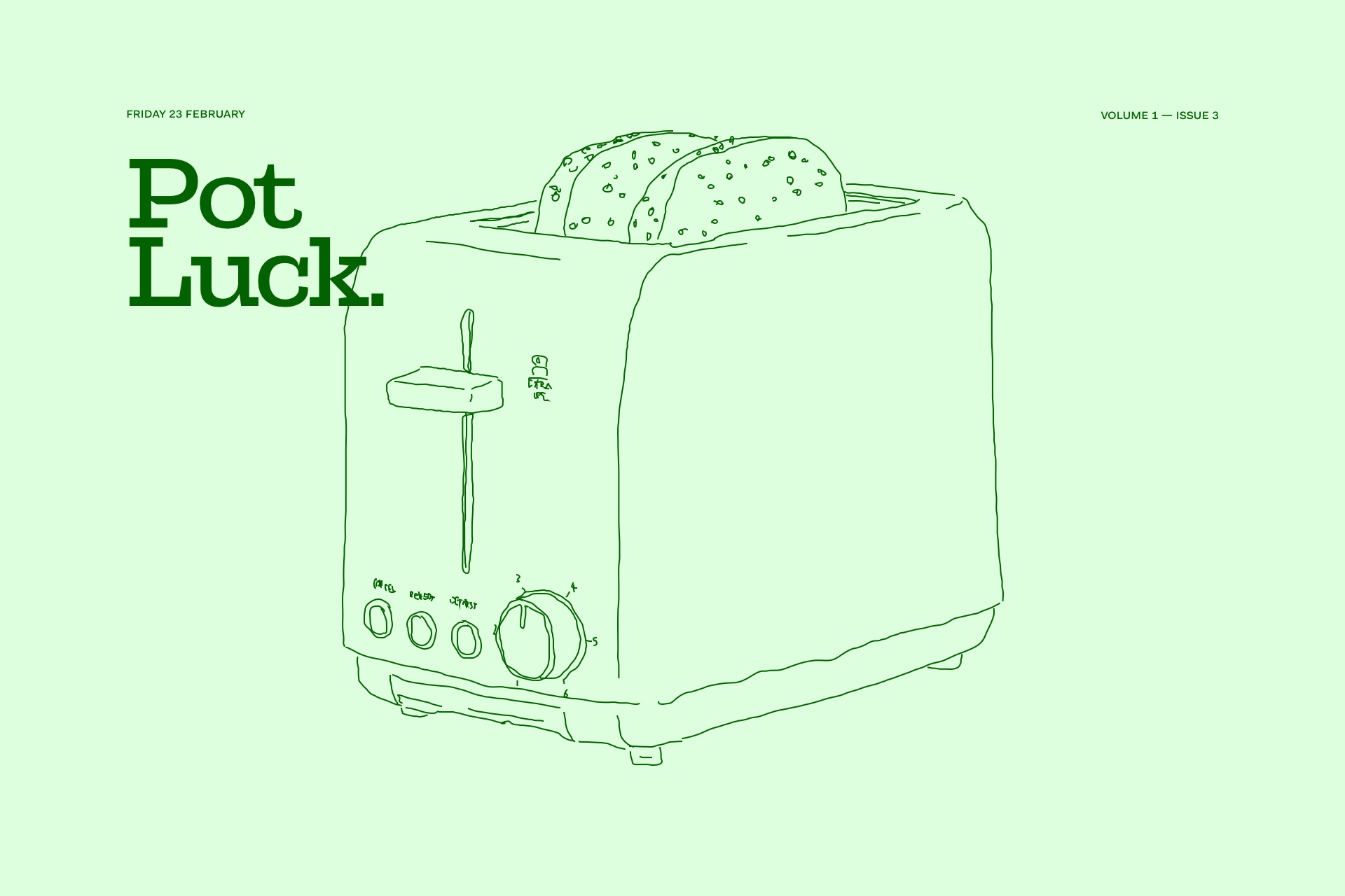 Pot Luck — Friday 23 February
